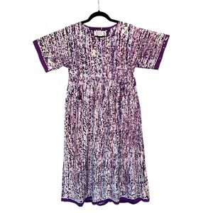 Spirit of Courage Nnamdi Ibenagu Handmade Batik Tie Dye Midi Dress Artisan Small